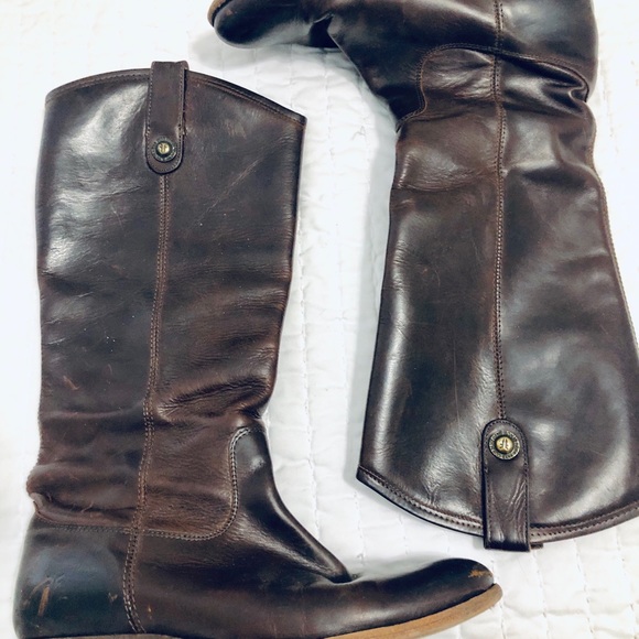 Frye Melissa Button Slip-On Boots - Picture 3 of 5